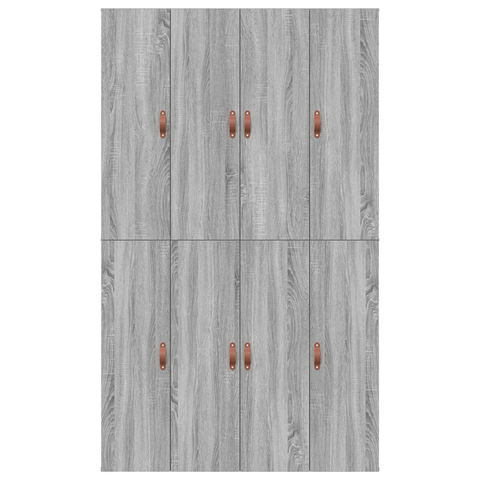 vidaXL Storage Bed Frame Grey Sonoma 120x200 cm