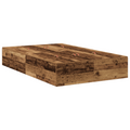 vidaXL Storage Bed Frame Old Wood 120x200 cm