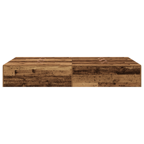vidaXL Storage Bed Frame Old Wood 120x200 cm