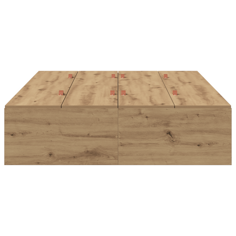 vidaXL Storage Bed Frame Artisan Oak 120x200 cm