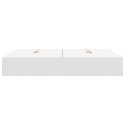 vidaXL Storage Bed Frame White 150x200 cm