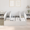 vidaXL Storage Bed Frame White 150x200 cm