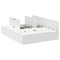 vidaXL Storage Bed Frame White 150x200 cm