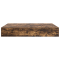 vidaXL Storage Bed Frame Smoked Oak 150x200 cm