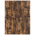 vidaXL Storage Bed Frame Smoked Oak 150x200 cm