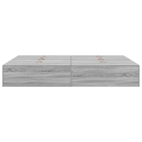 vidaXL Storage Bed Frame Grey Sonoma 150x200 cm