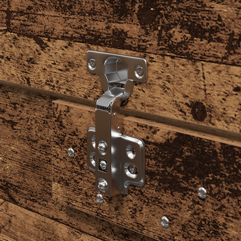 vidaXL Storage Bed Frame Old Wood 150x200 cm