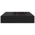 vidaXL Storage Bed Frame Black Oak 200x200 cm