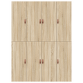 vidaXL Storage Bed Frame Sonoma Oak 160x200 cm