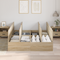 vidaXL Storage Bed Frame Sonoma Oak 160x200 cm