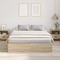 vidaXL Storage Bed Frame Sonoma Oak 160x200 cm