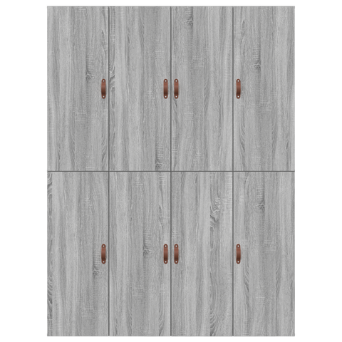 vidaXL Storage Bed Frame Grey Sonoma 160x200 cm