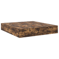 vidaXL Storage Bed Frame Smoked Oak 180x200 cm