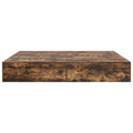 vidaXL Storage Bed Frame Smoked Oak 180x200 cm