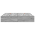 vidaXL Storage Bed Frame Grey Sonoma 180x200 cm