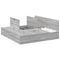 vidaXL Storage Bed Frame Grey Sonoma 180x200 cm