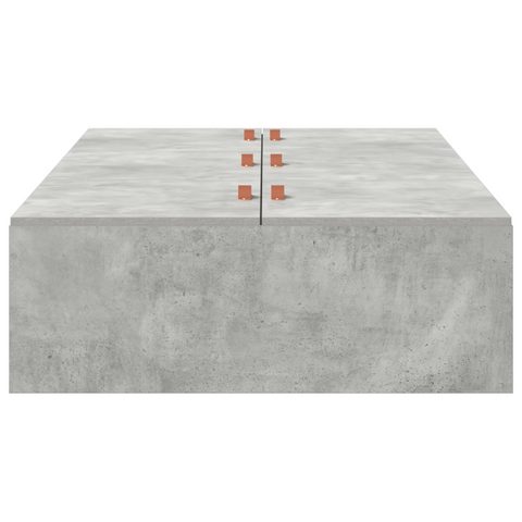 vidaXL Storage Bed Frame Concrete Grey 90x190 cm