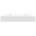 vidaXL Storage Bed Frame White 120x190 cm