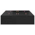 vidaXL Storage Bed Frame Black Oak 120x190 cm