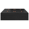 vidaXL Storage Bed Frame Black Oak 120x190 cm