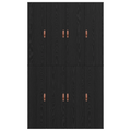 vidaXL Storage Bed Frame Black Oak 120x190 cm