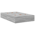 vidaXL Storage Bed Frame Grey Sonoma 120x190 cm