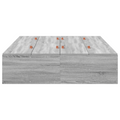 vidaXL Storage Bed Frame Grey Sonoma 120x190 cm