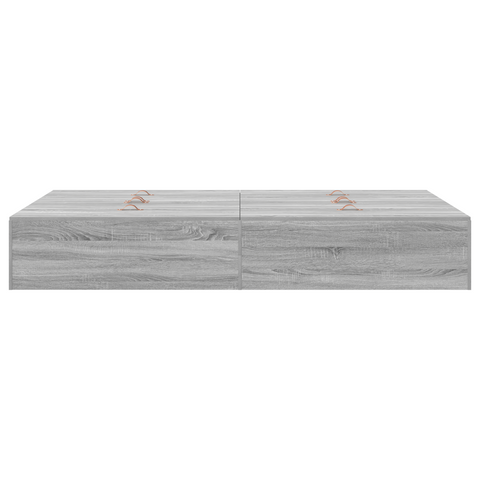 vidaXL Storage Bed Frame Grey Sonoma 120x190 cm
