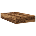 vidaXL Storage Bed Frame Old Wood 120x190 cm
