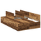 vidaXL Storage Bed Frame Old Wood 120x190 cm