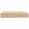 vidaXL Storage Bed Frame Sonoma Oak 140x190 cm