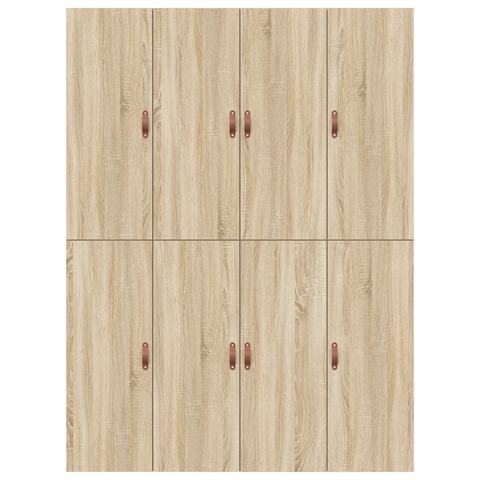 vidaXL Storage Bed Frame Sonoma Oak 140x190 cm