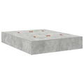 vidaXL Storage Bed Frame Concrete Grey 140x190 cm