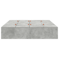 vidaXL Storage Bed Frame Concrete Grey 140x190 cm