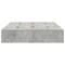 vidaXL Storage Bed Frame Concrete Grey 140x190 cm