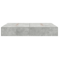 vidaXL Storage Bed Frame Concrete Grey 140x190 cm