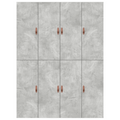 vidaXL Storage Bed Frame Concrete Grey 140x190 cm