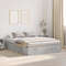vidaXL Storage Bed Frame Concrete Grey 140x190 cm