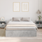 vidaXL Storage Bed Frame Concrete Grey 140x190 cm