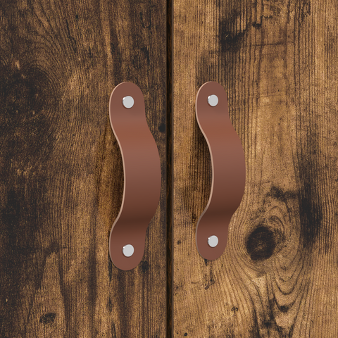 vidaXL Storage Bed Frame Smoked Oak 140x190 cm