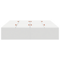 vidaXL Storage Bed Frame White 135x190 cm