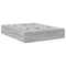 vidaXL Storage Bed Frame Grey Sonoma 135x190 cm