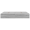 vidaXL Storage Bed Frame Grey Sonoma 135x190 cm