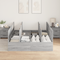 vidaXL Storage Bed Frame Grey Sonoma 135x190 cm