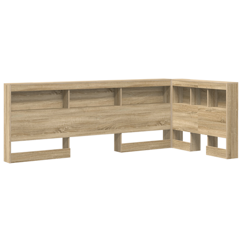 vidaXL Storage Headboard with Shelf Sonoma oak 80 cm Engineered wood