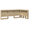 vidaXL Storage Headboard with Shelf Sonoma oak 80 cm Engineered wood
