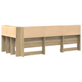vidaXL Storage Headboard with Shelf Sonoma oak 80 cm Engineered wood