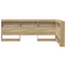 vidaXL Storage Headboard with Shelf Sonoma oak 80 cm Engineered wood