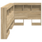 vidaXL Storage Headboard with Shelf Sonoma oak 80 cm Engineered wood