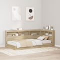 vidaXL Storage Headboard with Shelf Sonoma oak 80 cm Engineered wood